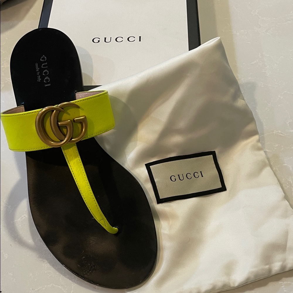 Gucci Women's Bright Yellow Sandals